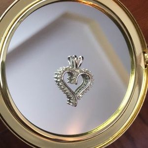 Zales Diamond heart pendant